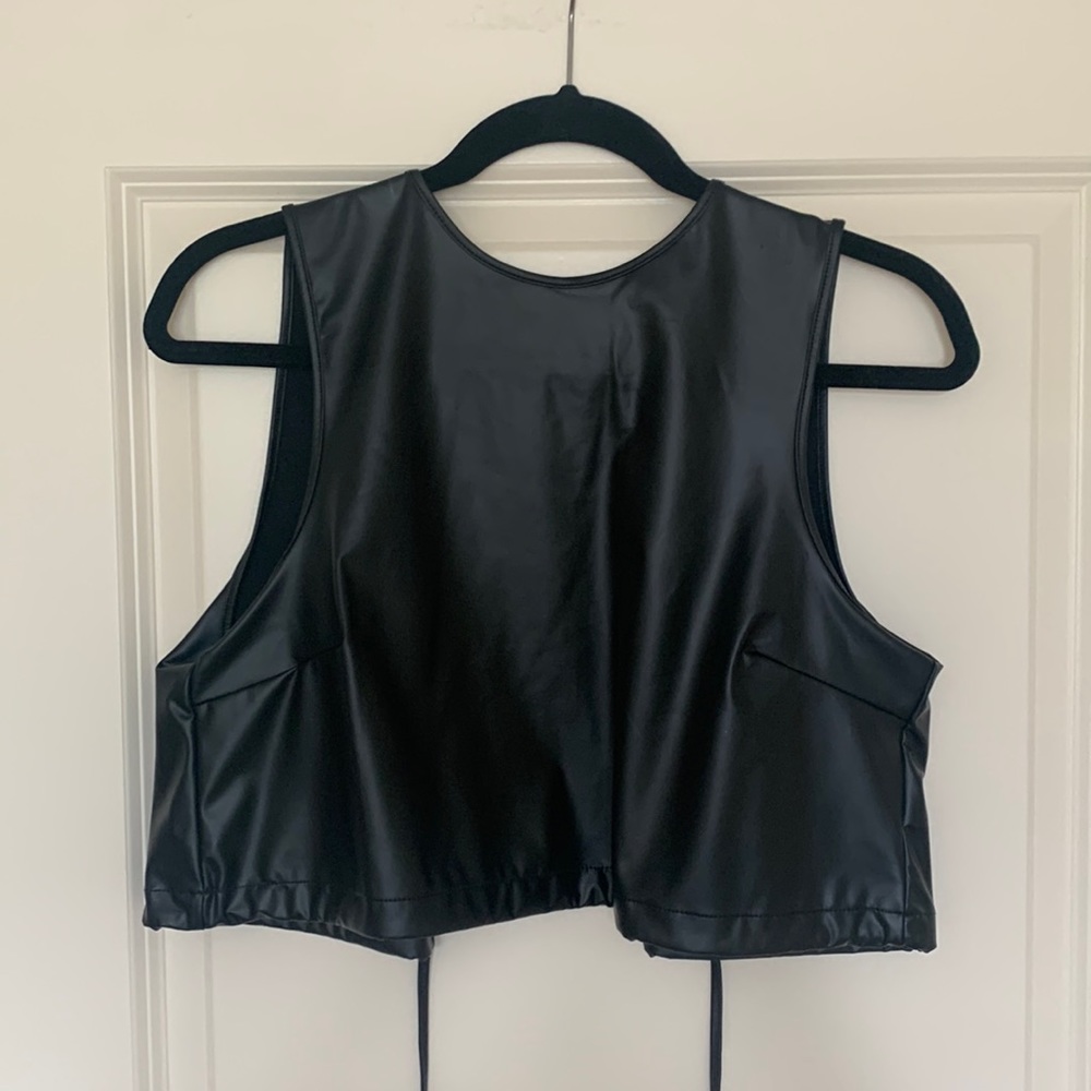 Forever 21 leather top size small